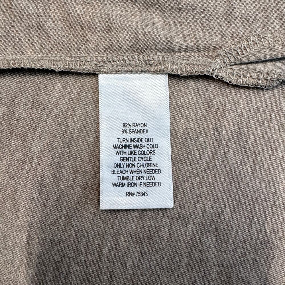 Artisan NY Sleeveless Tank Rayon Blend Maxi Dress Side Slit Dark Taupe, Wm's XS - Picture 7 of 7